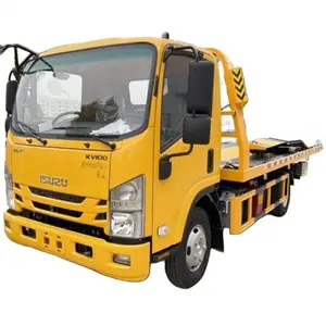 China New ISUZU 5 Tons Flatbed Towing Truck 4x2 Wrecker Isuzu Tow Trucks for Sale