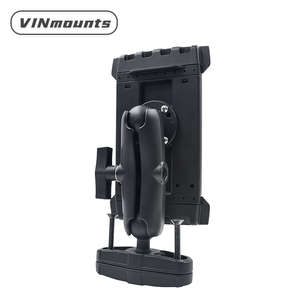 Support de tablette à pince carrée pour étagères de rangement, base ronde avec trou AMPS, pour tablettes de 8 à 14 pouces - Product Image 1