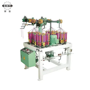 Hot Sale Braiding Machine 24 Spindle Aço Inoxidável Trançado Flex Automatic Cadarço Trançado Máquina Cord Rope Knitting Machine