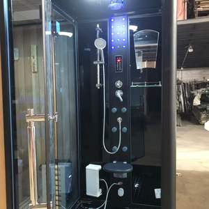 Cabine de <span class=keywords><strong>douche</strong></span> à vapeur hydromassante avec radio FM, design moderne, panneau arrière en dalle, luxe italien - Product Image 3