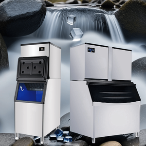 Máquina para Hacer Hielo NES-1TC, Máquina de Hielo Comercial de Alta Productividad, 1000 kg/24 h, Almacenamiento de 500 kg - Product Image 2