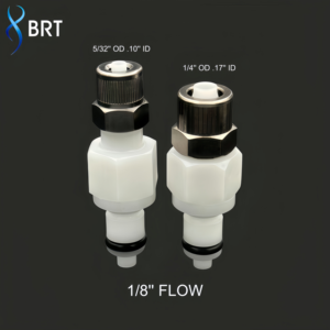 Raccord rapide CPC mâle en acétal PTF BRT 1/4'' avec ferrule, raccords de tuyauterie à valve et sans valve, coupleur à déconnexion rapide CPC - Product Image 2
