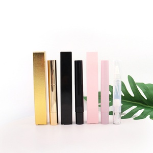 3ml5ml Portable Travel Cosmetic Pen Container Tube Pink Black Gold <b>Cuticle</b> <b>Oil</b> Twist Pen with Bristle Brush - Product Image 2