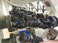 Machine à profiler le bois à six têtes et quatre côtés haute vitesse pour la production de panneaux à joint en croisillons