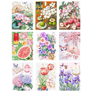 Kit de Peinture Diamant 5D Fleurs de Cerisier et Tulipes, Perles Rondes, Art Floral, Décoration Murale pour <span class=keywords><strong>Chambre</strong></span> d'Adolescente ou Salle d'Étude - Product Image 2