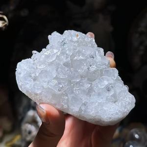 Wholesale Natural High Quality Apophyllite Cluster <b>Raw</b> <b>Crystal</b> Quartz Stone With Druzy <b>Crystal</b> Spicemen Quartz Stone for Decor - Product Image 5