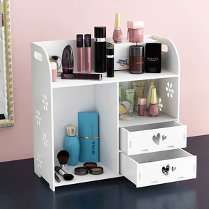 Boîte de <span class=keywords><strong>rangement</strong></span> cosmétique multi-niveaux pour coiffeuse, support de <span class=keywords><strong>rangement</strong></span> pour produits de soin de la peau avec tiroir - Product Image 4