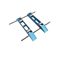 Support de bobine de câble réglable pour le levage de grandes bobines dans les travaux électriques