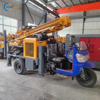YCQ-200S Foreuse hydraulique montée sur camion à marteau supérieur DTH, machine de forage de puits de 200 m pour le forage par percussion et les puits d'eau