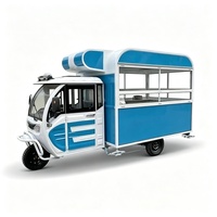Tricycle Électrique Mobile pour Restauration Rapide : Camion de Cuisine, Chariot à Hot-dogs et Crêpes, Idéal pour la Restauration Événementielle - Prix Usine