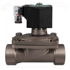 Vanne solénoïde à eau, air, vapeur en acier inoxydable CF8M, 2 voies, AC/DC, normalement fermée, 2W31 COVNA DN15 1/2 pouce - Product Image 2