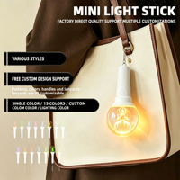 Porte-clés lumineux personnalisé avec logo promotionnel, mini bâton lumineux LED ABS+PS, moderne, imprimé en sérigraphie, K-pop