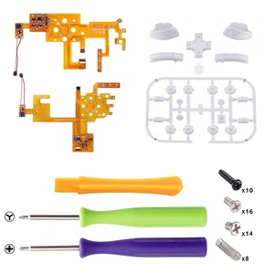 Manette de jeu personnalisée EXtremeRate pour NS Switch, kit LED DFS 7 couleurs avec bouton blanc pour Nintendo Switch modifié - Product Image 2