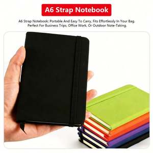 Wholesale Personalised logo A4 A5 A6 <b>Note</b> <b>Book</b> Custom Print PU Leather Hardcover Journal Diary Notebook - Product Image 2