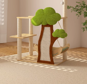 현대 클래식 올인원 고양이 등반 프레임 둥지 나무 긁기 보드 사이잘삼 공간 캡슐 스윙 장난감 판지 포장 - Product Image 3