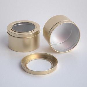 Envase Metálico Redondo de 180 ml para Azafrán, Envase de Metal para Té con Ventana, Latas para Té Suelto y Té de Flores - Product Image 5