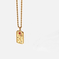 Bonne qualité Vintage personnalisé pendentif en acier inoxydable bijoux de mode colliers pour femmes collier à breloques