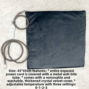 US 110V PTC japonais petite couverture en graphène pour animaux de compagnie température réglable chien/chat Pad Protection contre la surchauffe caractéristique morsure - Product Image 5