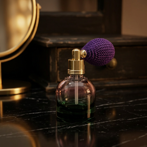 Flacon pulvérisateur de parfum en verre coloré de 10 ml, pompe à air vintage, atomiseur de parfum rechargeable pour emballage cosmétique - Product Image 2