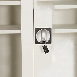 Vendita calda in legno massello durevole book shelf con porta in vetro - Product Image 6