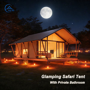 Tentes Safari à Toit en Dôme, Suite de Glamping de Luxe Extérieure avec Salle de Bain pour Retraite de Vacances - Product Image 2