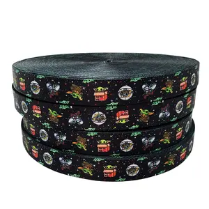 Tùy Chỉnh In Nylon Webbing Strap Đa Mẫu In Webbing Belt 25Mm Polyester Seatbelt Webbing