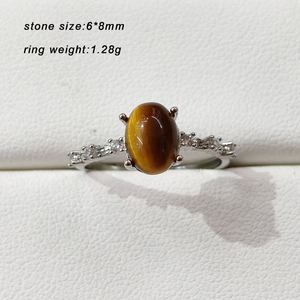 <span class=keywords><strong>Anello</strong></span> in <span class=keywords><strong>Argento</strong></span> Regolabile con Gemme Naturali: <span class=keywords><strong>Ametista</strong></span>, Occhio di Tigre, Quarzo Rosa e Quarzo Trasparente, Regalo per Donne - Product Image 3