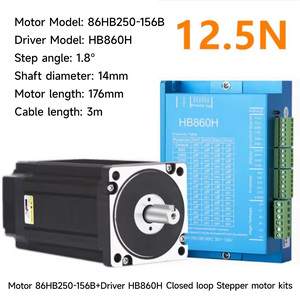Motor Paso a Paso de Bucle Cerrado Nema 34 <span class=keywords><strong>86HB250</strong></span>-118B de 8.5N.m con Codificador y Controlador HB860H para Máquinas Industriales - Product Image 6
