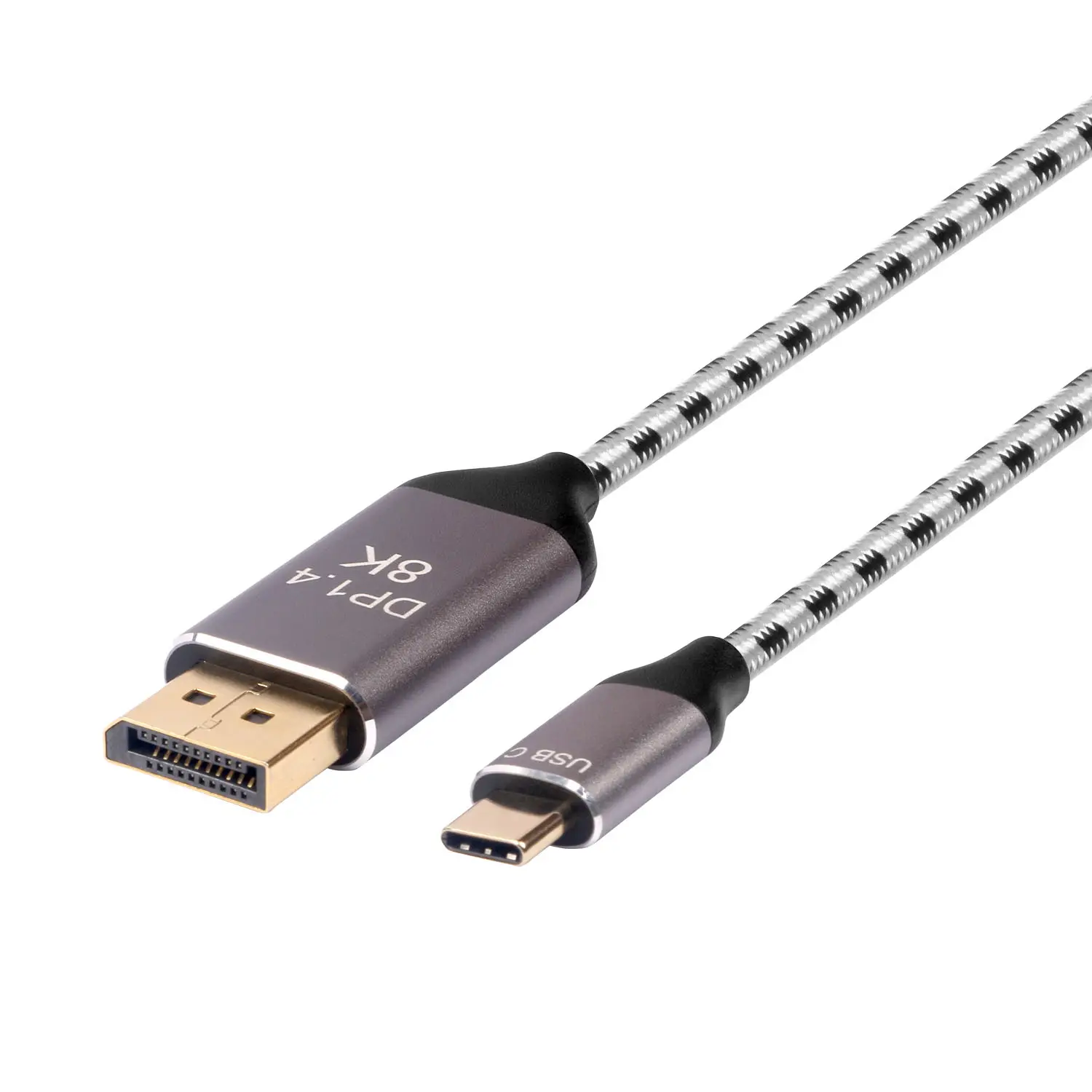 USB C to DisplayPort Cable 8K DP Type C 3.1 to DP port 1.4 Cable Thunderbolt 3 to 8K DP For MacBook Pro Samsung S22 Huawei braid