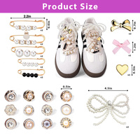 30 pièces de boucles de lacets en alliage métallique avec pierres de cristal et strass, accessoires et décorations pour chaussures, breloques pour femmes