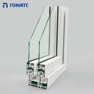 淋浴门管圆筒纸盒，带透明聚氯乙烯窗OEM UPVC型材，用于单式门窗