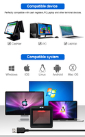 Lecteur de codes-barres de présentation USB de bureau DP9172 lecteur de code QR 1D 2D de supermarché pour appareils mobiles de taille A4 en stock