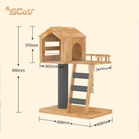 Griffoir de chat moderne et mignon personnalisable en forme de nuage avec jouet suspendu en bois de sisal durable pour le jeu