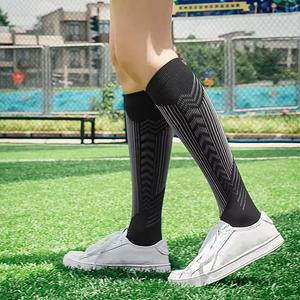 Wholesale Custom Extreme Fit Men's Extra Long Tube Sports <b>Running</b> Reflective <b>Compression</b> <b>Socks</b> for Men - Product Image 6