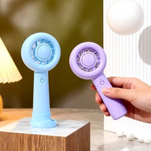 LingPan Portable <b>Fan</b> 5W Rechargeable Battery Handheld With <b>Stand</b> For Office Desk Student Use - Product Image 4