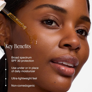 Protector Solar Facial Orgánico Premium al por Mayor, SPF 30, Aceite con Vitaminas C, D y E, Antienvejecimiento, Hidratante, Iluminador, Aceite Protector Solar Facial - Product Image 4