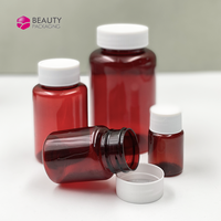 Bouteilles en plastique vides pour animaux de compagnie 10ml-500ml HDPE/PET Capsule Bouteille avec joint Vitamine Bouteilles Conteneurs