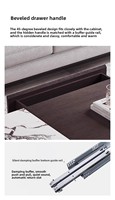 Table basse moderne en dalle de marbre, design minimaliste, structure en bois massif, espace de rangement, idéale pour les petits salons
