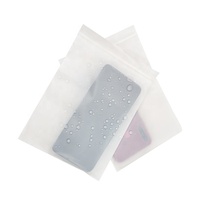 En stock différentes tailles 100% amidon de maïs biodégradable compostable givré mat PLA PBAT sac Ziplock pour emballer étui Ipad téléphone