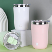 Vente chaude 12OZ En Acier Inoxydable Auto-Mélange Tasse Rechargeable Auto-Agitation Tasse pour Bureau Ou Cadeaux D'affaires