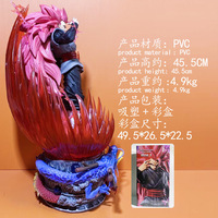 Figura de acción de PVC de Goku Super Saiyajin Gigante de 45 cm, color rojo melocotón, modelo de anime japonés, estatua decorativa, venta al por mayor