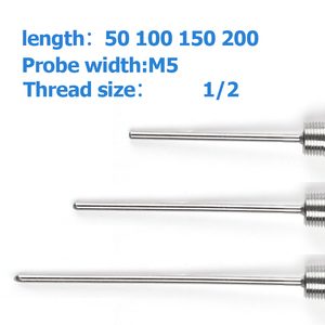 PID Temperature <b>Controller</b> 2M <b>Wire</b> 1/2 NPT 1/4 Probe 50mm 100mm 150mm 200mm Thermocouple Stainless Steel Temperature Sensor - Product Image 3