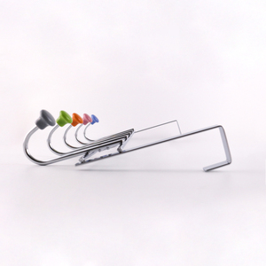 5 <b>Hook</b> Chrome <b>Over</b> <b>Door</b> <b>Hook</b> Rack Practical Hanging Organizer For Bedroom Bathroom And Entryway - Product Image 2