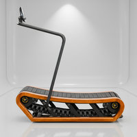 Caminadora Curva de Madera para Entrenamiento Cardiovascular, Equipo de Gimnasio en Casa, Venta al por Mayor de Fábrica, con Monitor de Ritmo Cardíaco Inalámbrico y LED