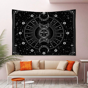 L'usine fournit directement la maison chambre murale décorative logo impression coton polyester tissu <span class=keywords><strong>tapisserie</strong></span> personnalisée - Product Image 4