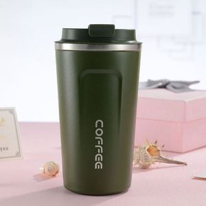 304 Stainless Steel <b>Insulated</b> Vacuum Bottle 13oz 17oz Coffee Cup Car Portable Water <b>Flask</b> with Lid - Product Image 3