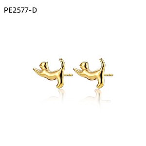 เอมี่ เอมี่ แฟชั่นต่างหูสตั๊ด PE2577 โลหะผสมชุบเงินรูปสัตว์น่ารักของขวัญเครื่องประดับสตรี - Product Image 2