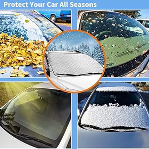 Housse de <span class=keywords><strong>pare</strong></span>-<span class=keywords><strong>brise</strong></span> de <span class=keywords><strong>voiture</strong></span> pliable, matériau PEVA, <span class=keywords><strong>protection</strong></span> hivernale toutes saisons, tailles personnalisées disponibles - Product Image 6