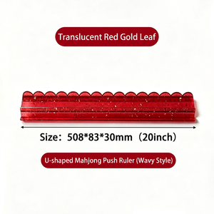 Support et bâton de poussée en plastique pour Mahjong de Noël avec pieds pliables, paillettes dorées, pour jeux de table transfrontaliers - Product Image 3