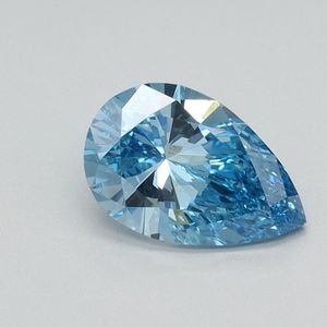 Vente en gros 0.65 carats VVS Lab Grown Blue Diamond DEF synthétique HPHT IGI certifié processus CVD en forme de poire - Product Image 1